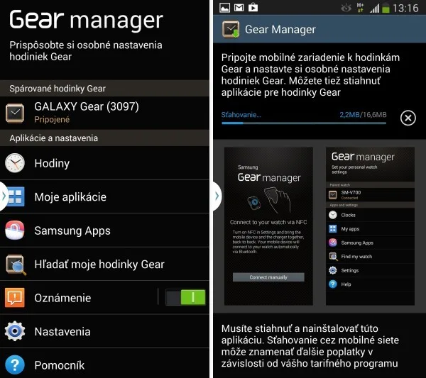 Gear foto z Android note 3